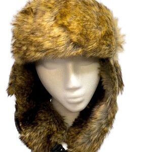 Geoffrey Beene Aviator Faux Fur Hat